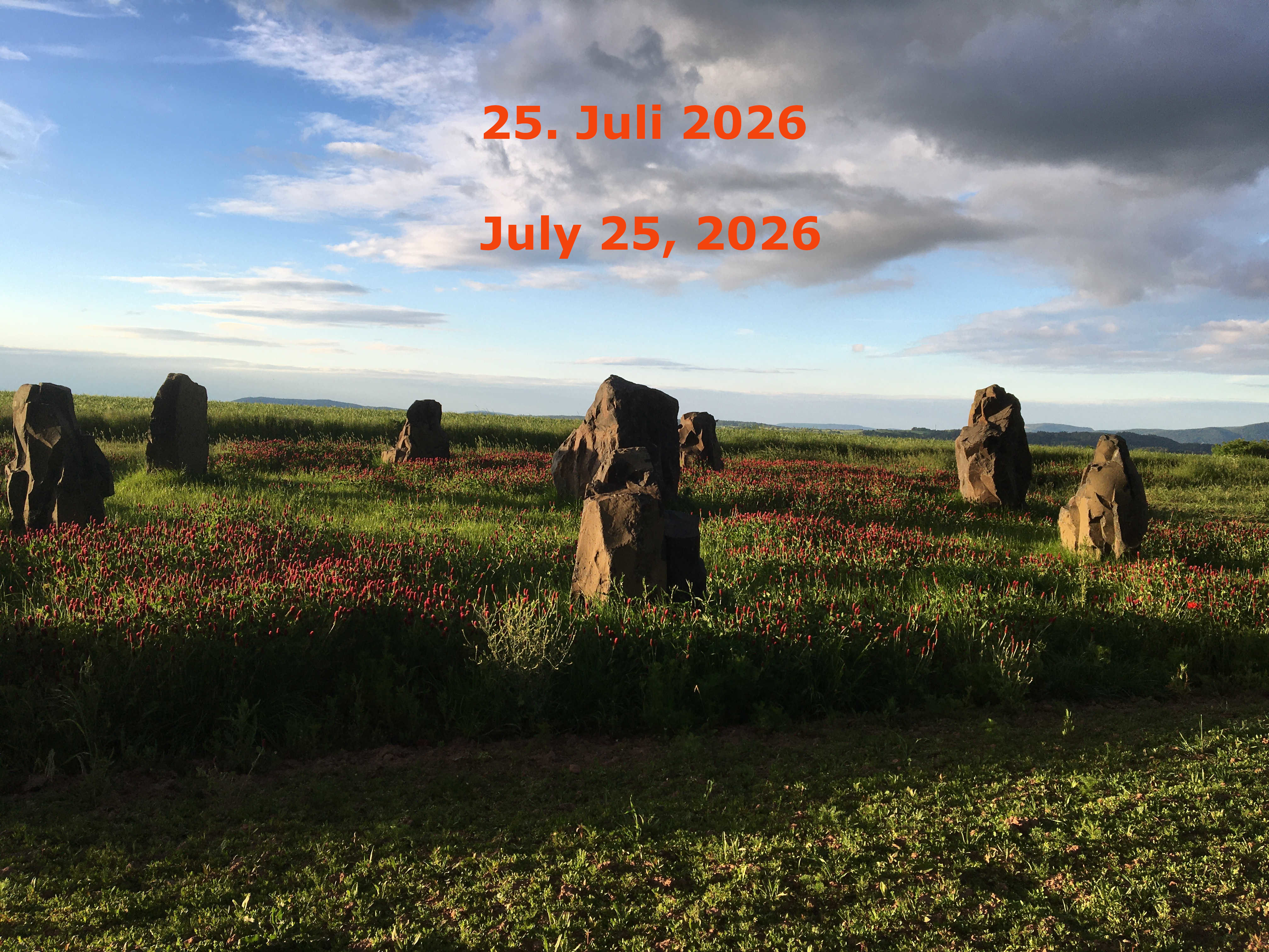 Steinkreis bei Germerode im Mai 2024
